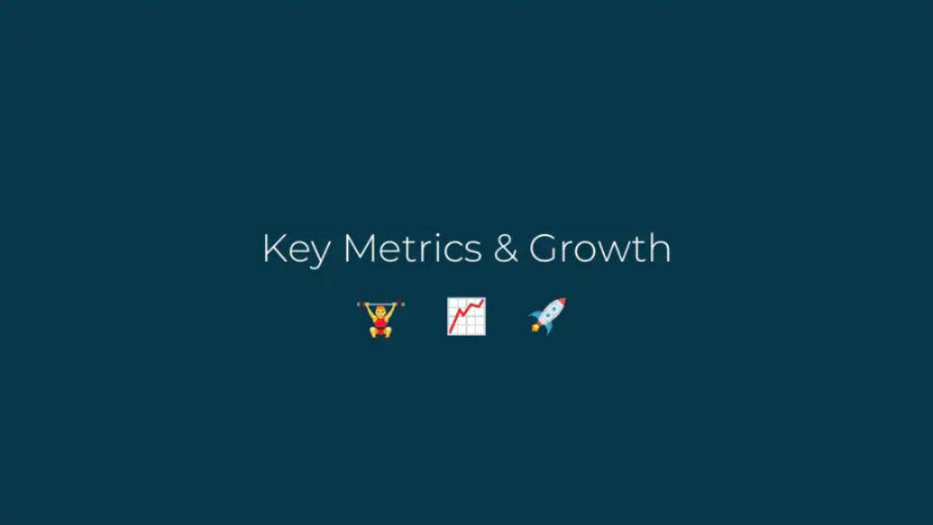 Alan pitch deck, slide 20: Key Metrics