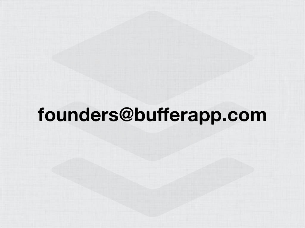 Buffer pitch deck, slide 13: Contact