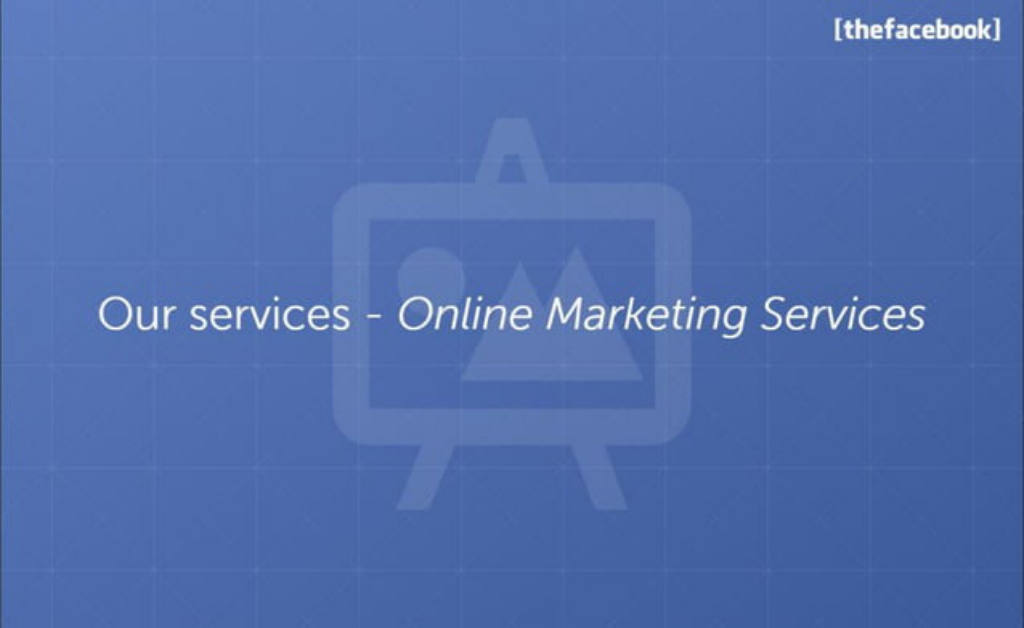 Facebook pitch deck, slide 21: Services