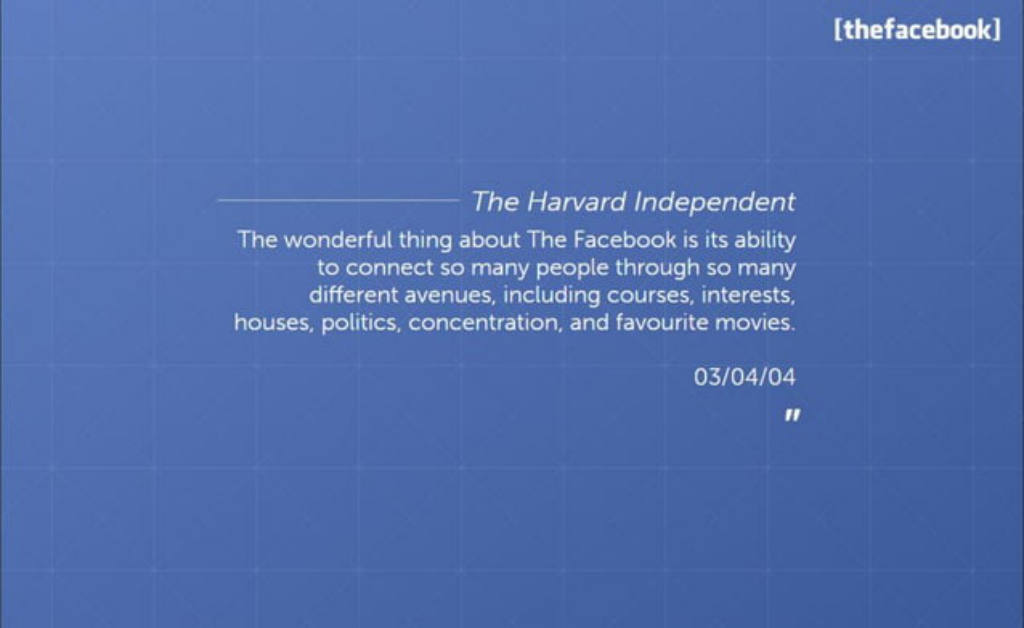 Facebook pitch deck, slide 26: Closing quote
