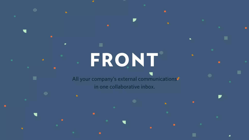 Front pitch deck, slide 1: Cover