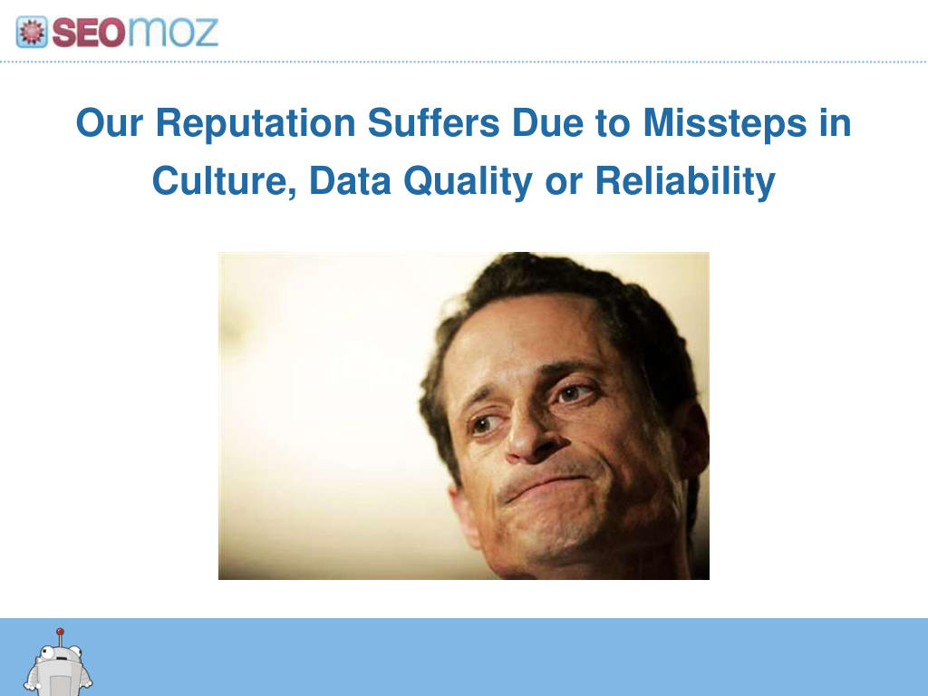 Moz pitch deck, slide 28: Risk: reputation