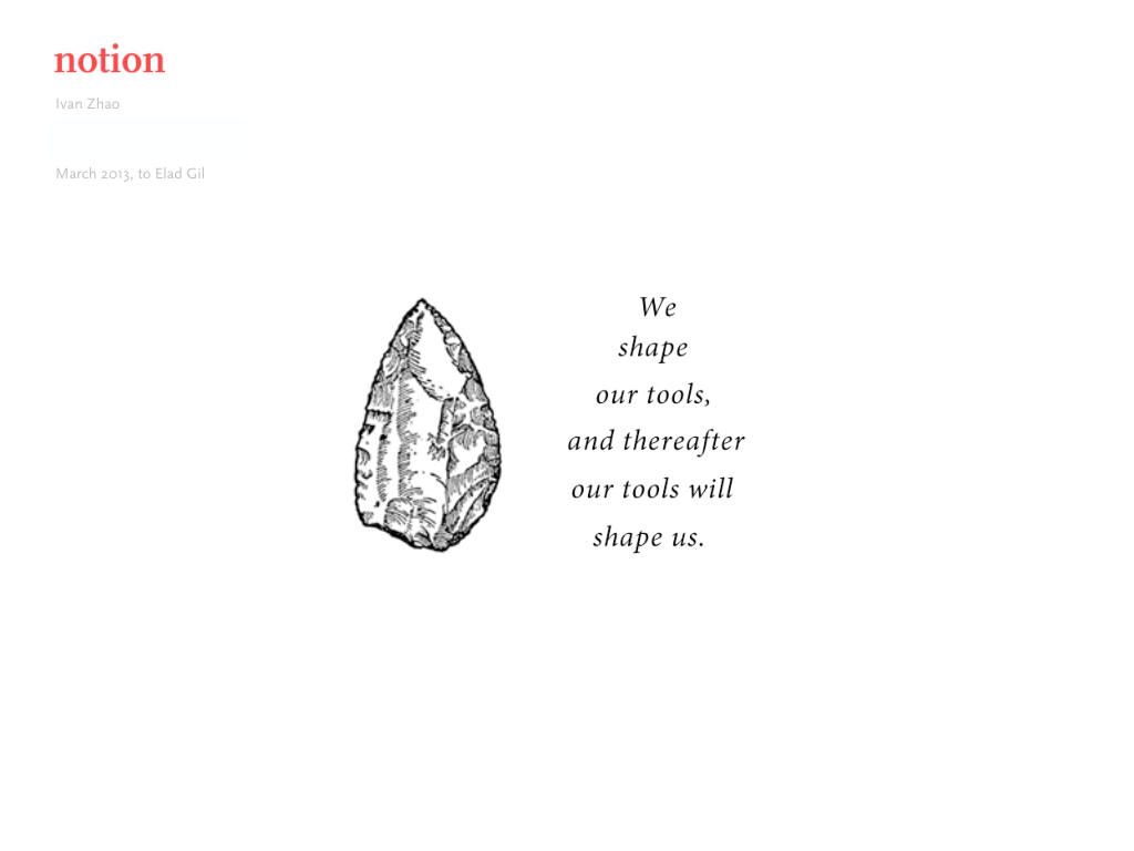 Notion pitch deck, slide 1: Cover