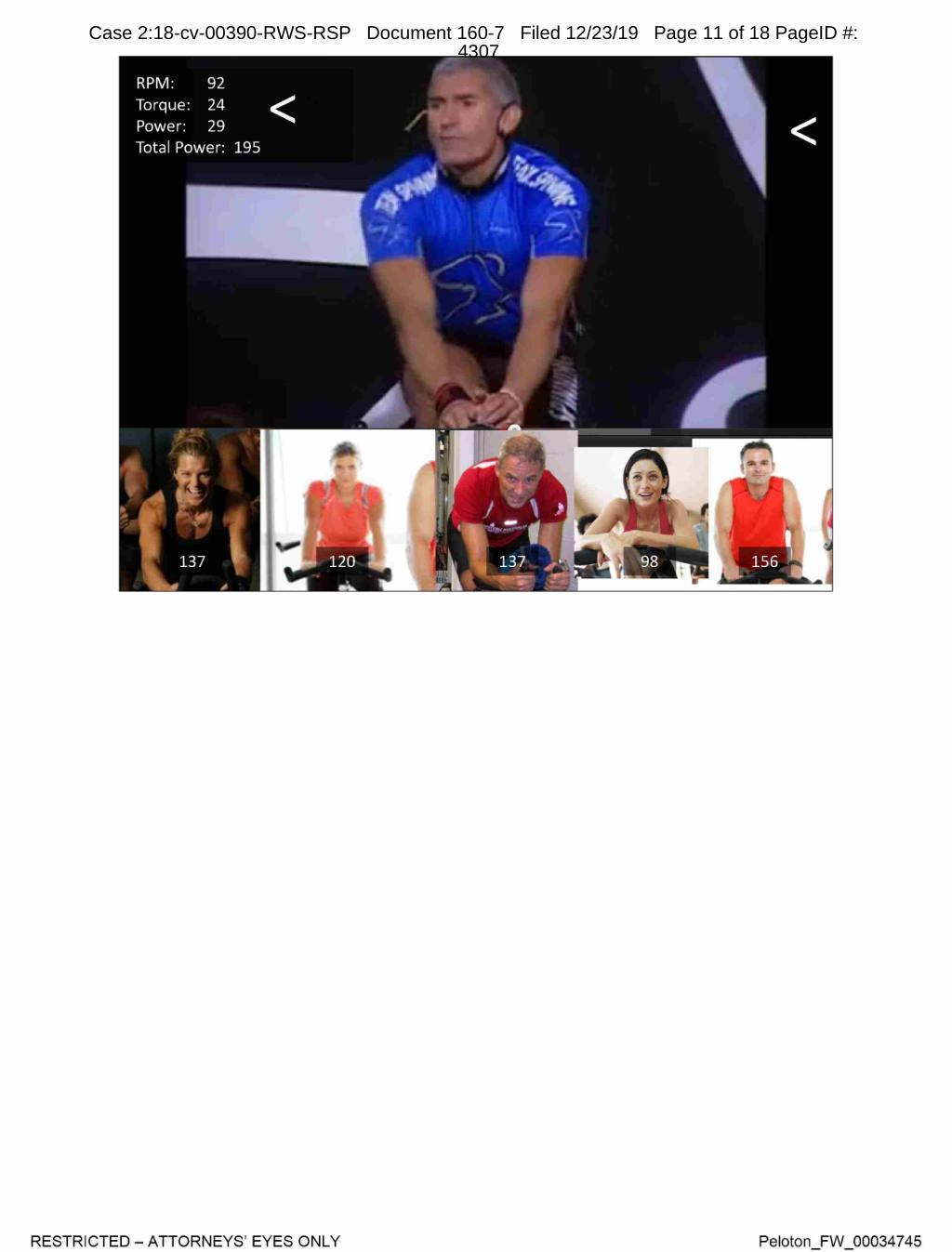 Peloton pitch deck, slide 10: Rider Stats