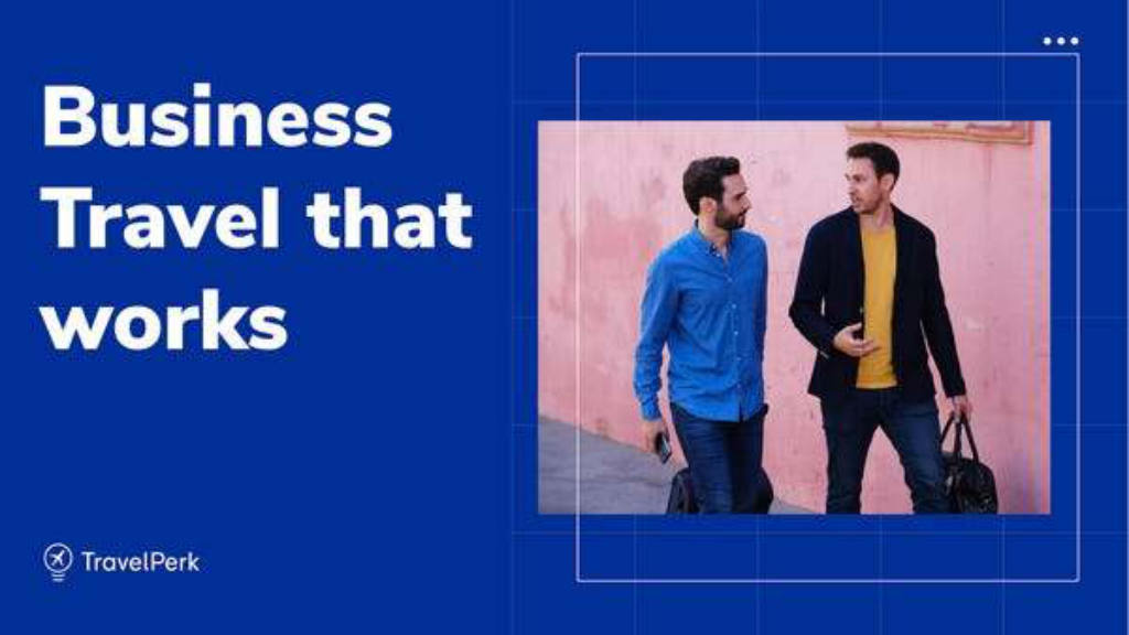 TravelPerk pitch deck, slide 1: Cover