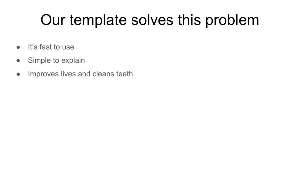 Y Combinator pitch deck, slide 3: Solution